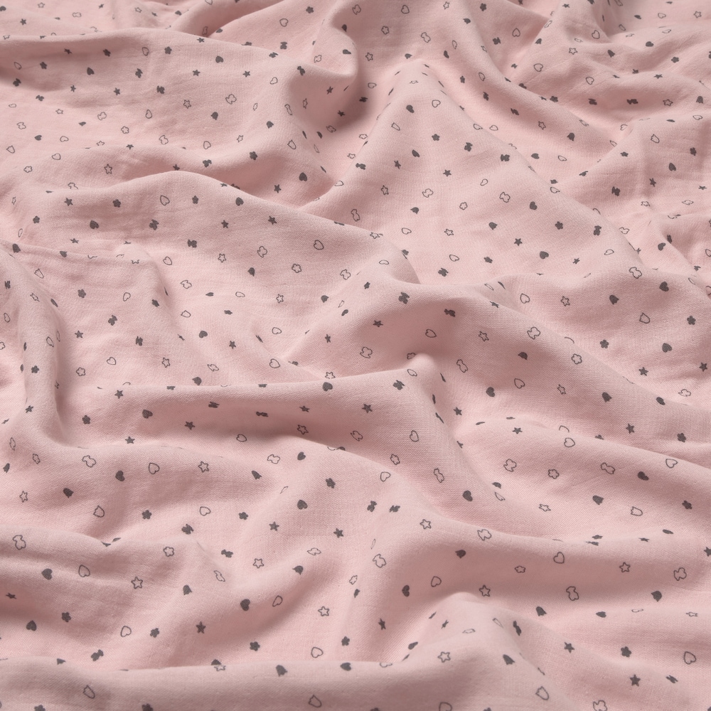 Muselina de beb&eacute; Muse rosa