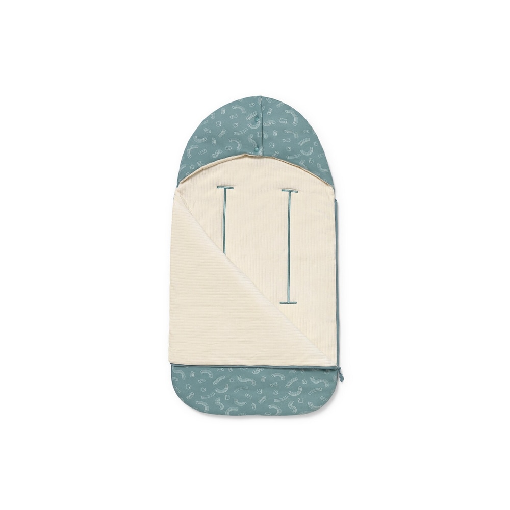 Universal-fit baby footmuff in Arc mist