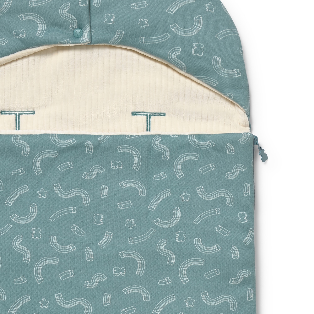 Universal-fit baby footmuff in Arc mist