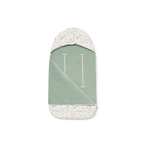 Universal-fit baby footmuff in Arc unique