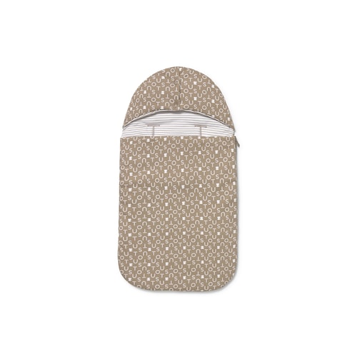 Universal-fit baby footmuff in Soft beige
