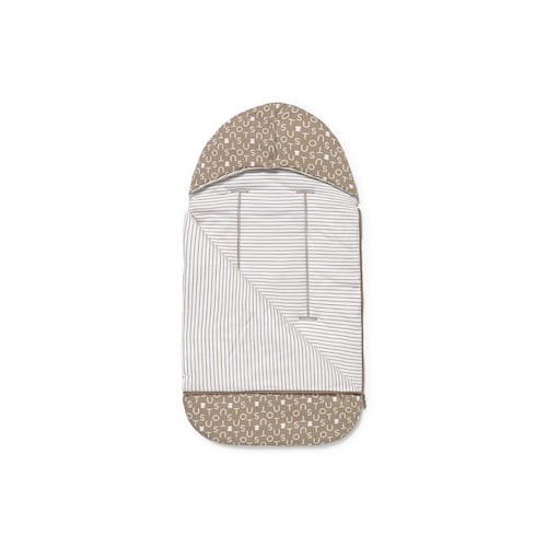 Universal-fit baby footmuff in Soft beige