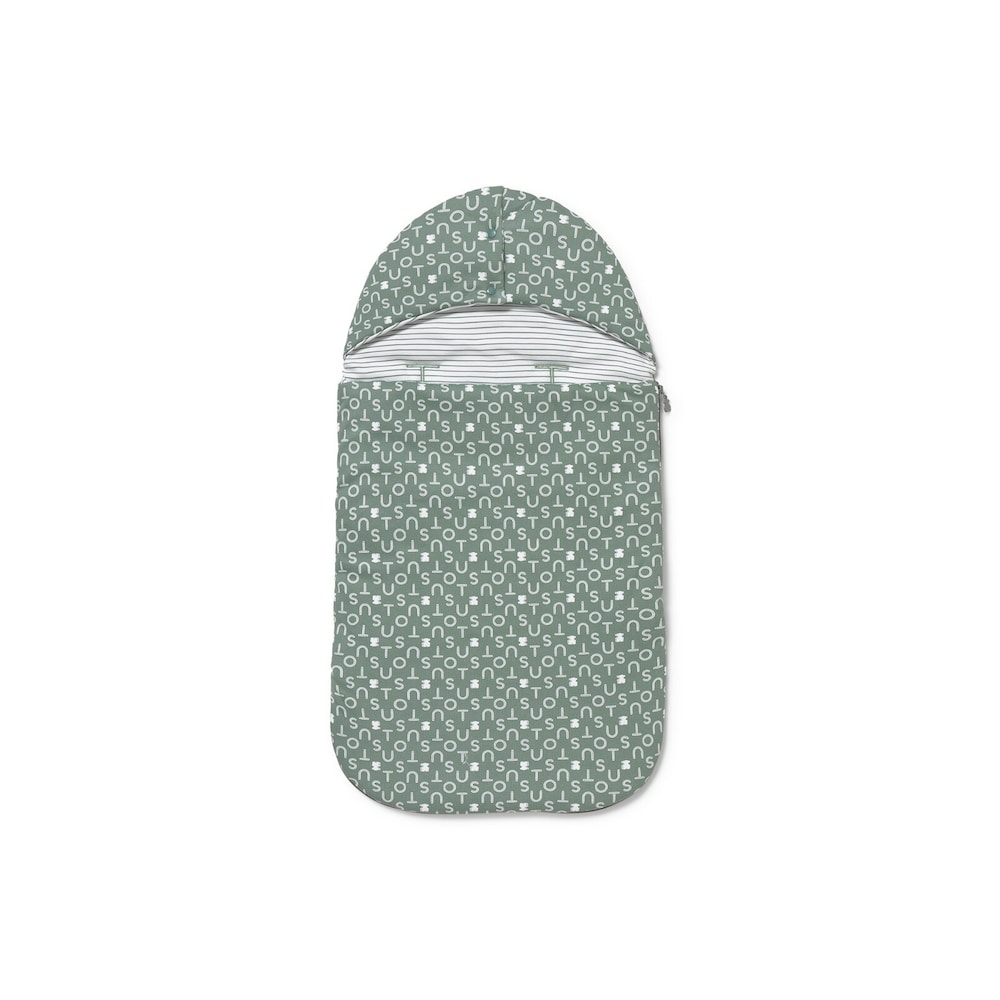Universal-fit baby footmuff in Soft green