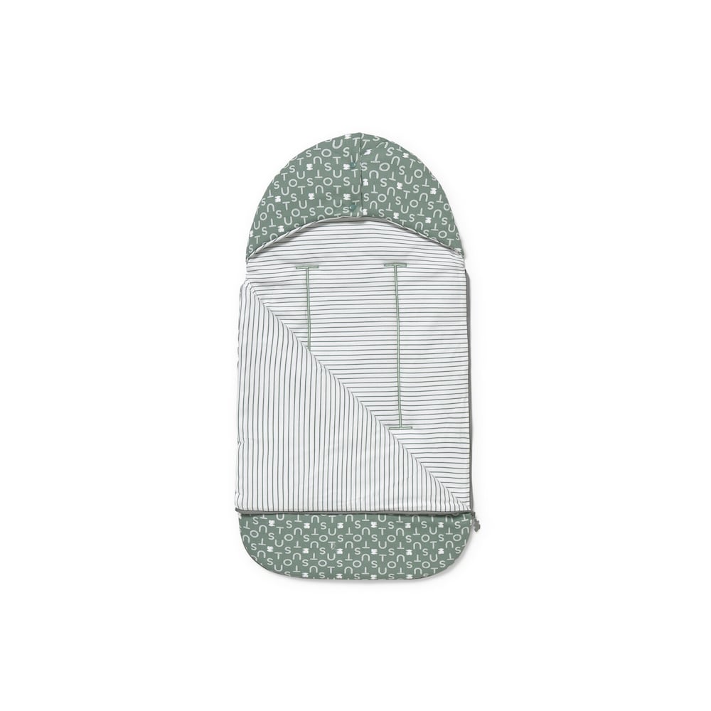 Universal-fit baby footmuff in Soft green