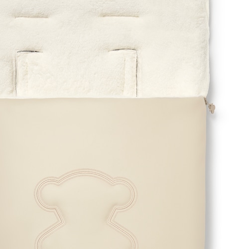 Footmuff for pushchair in Tec Teddy beige