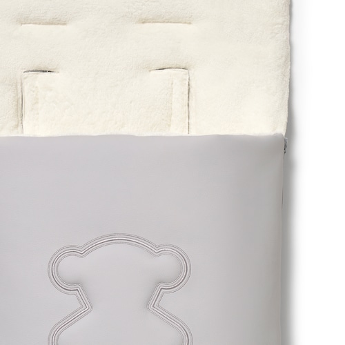 Footmuff for pushchair in Tec Teddy grey