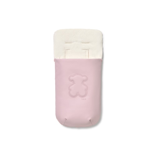 Saco para cadeirinha de beb&eacute; Tec Teddy cor-de-rosa