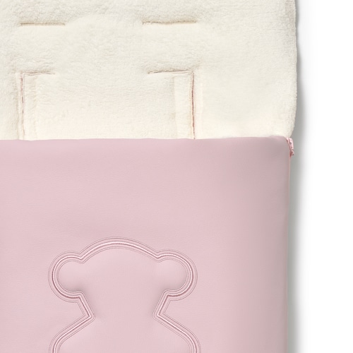Footmuff for pushchair in Tec Teddy pink