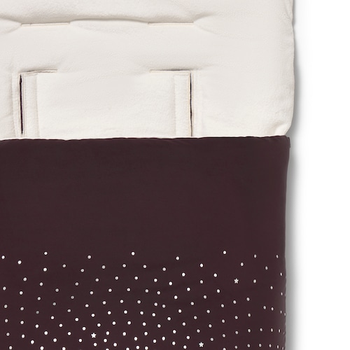 Footmuff for pushchair in Tec Glam maroon