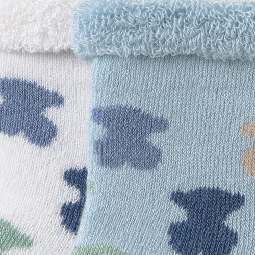 Pack 2 pares de calcetines bebé SSocks celeste