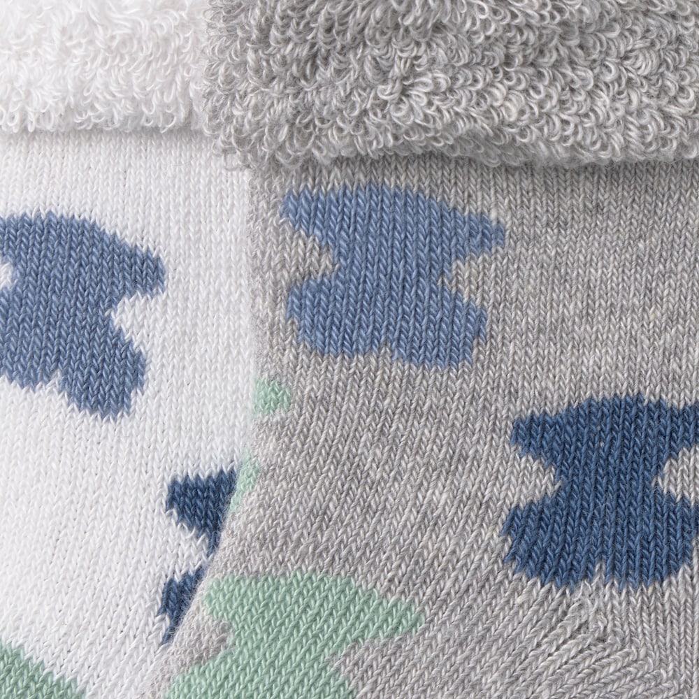 Pack 2 pares de calcetines beb&eacute; SSocks gris