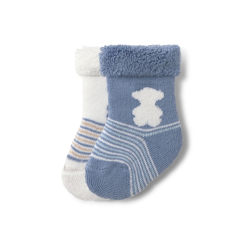 Pack 2 pares de calcetines bebé SSocks azul