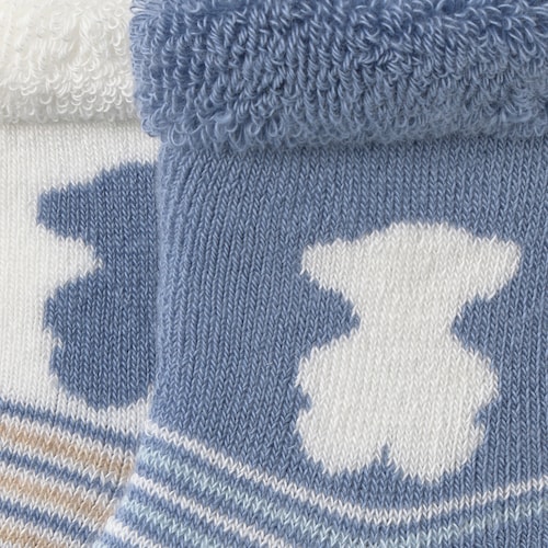 Pack 2 pares de calcetines bebé SSocks azul