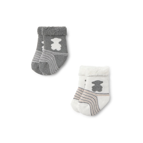 Pack 2 pares de calcetines bebé SSocks gris