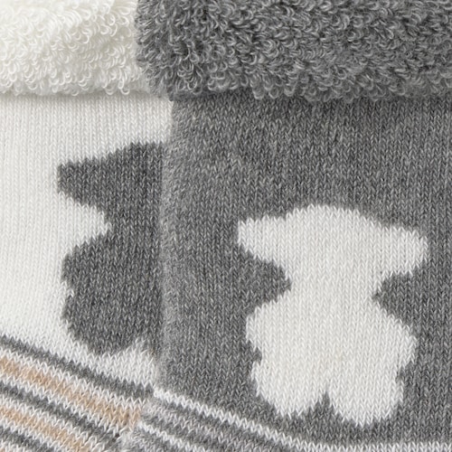 Pack 2 pares de calcetines bebé SSocks gris