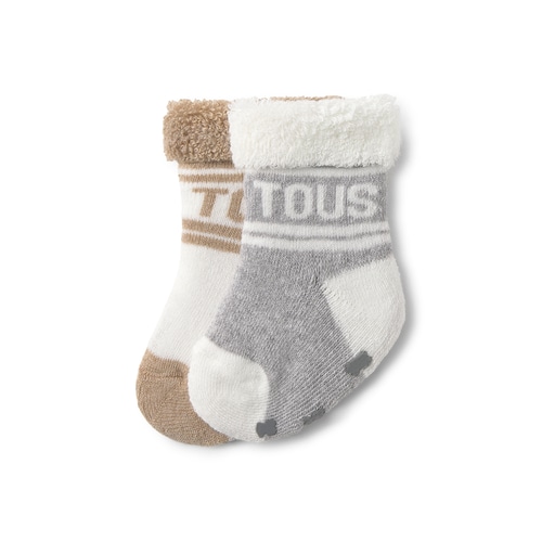 Pack 2 pares de calcetines bebé SSocks gris