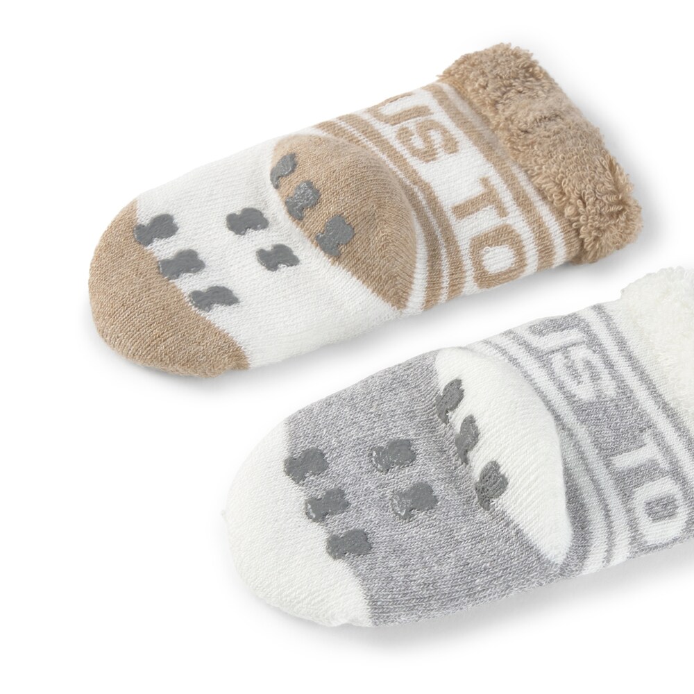 Pack of 2 pairs of baby socks in SSocks grey