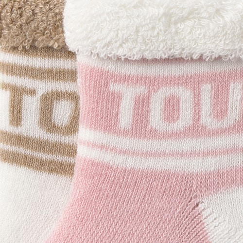 Pack 2 pares de calcetines bebé SSocks rosa