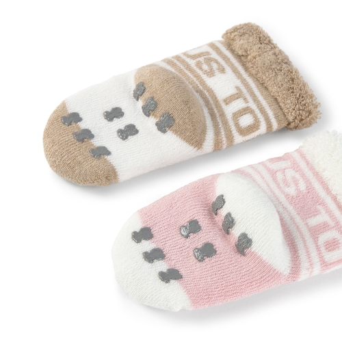 Pack 2 pares de calcetines bebé SSocks rosa