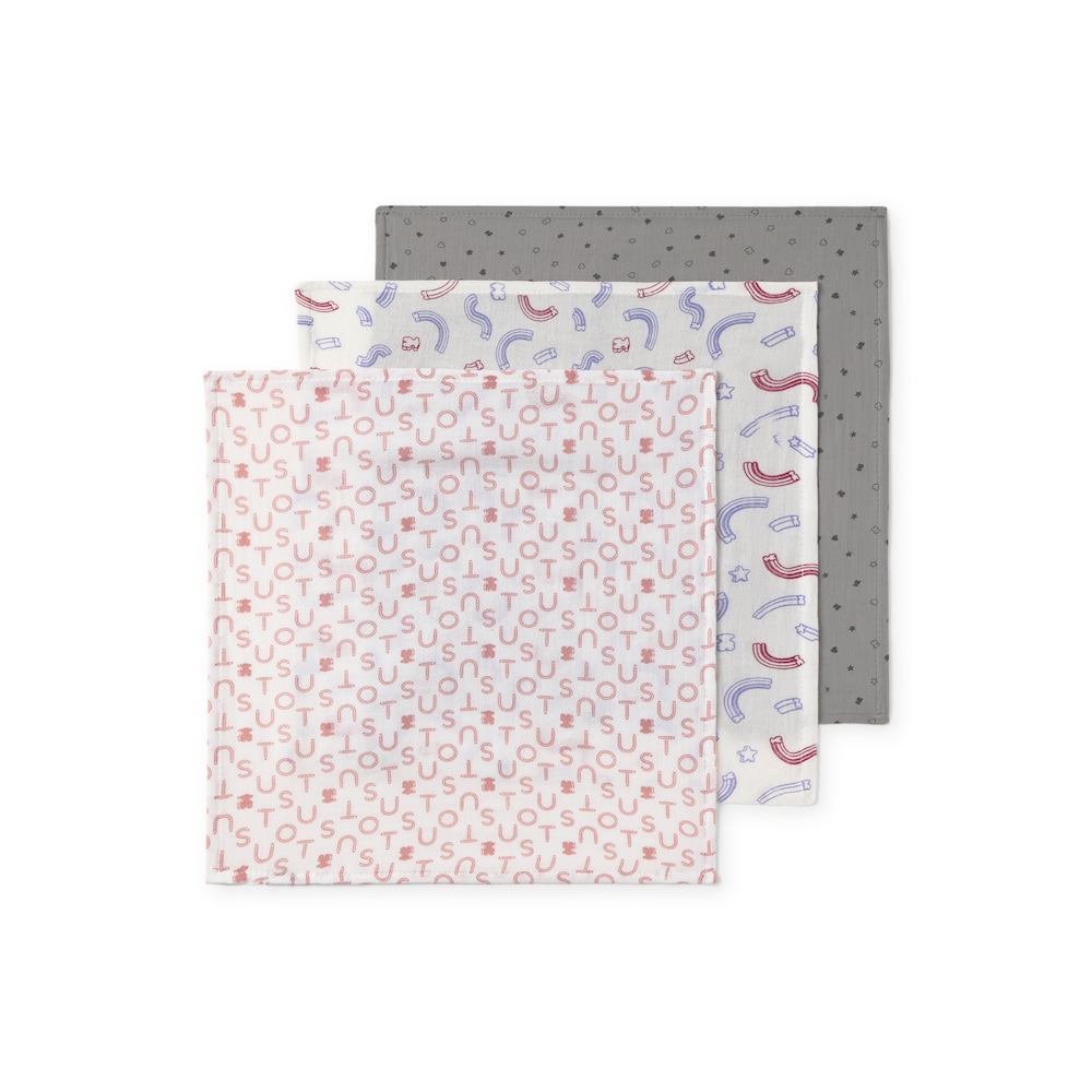 Muselina pack de 3 MMuse rosa