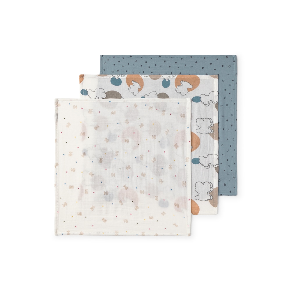 Muselina pack de 3 MMuse celeste