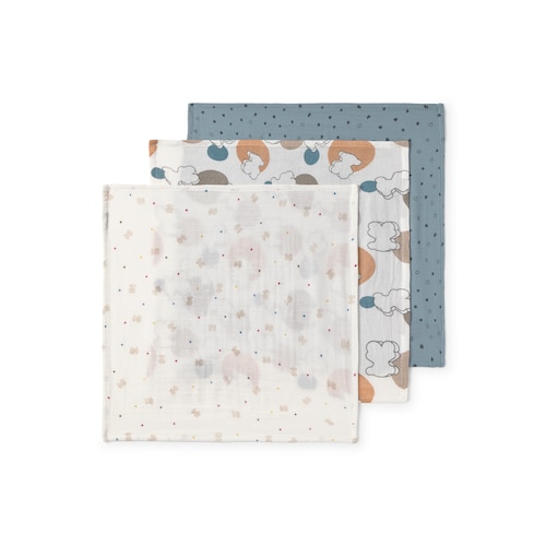 Muselina pack de 3 MMuse celeste