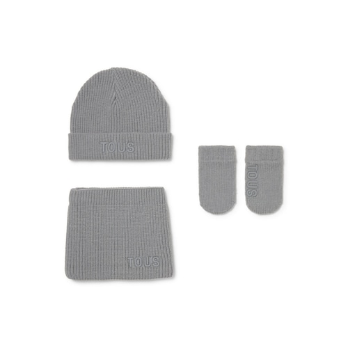 Conjunto de inverno Snow cinzento