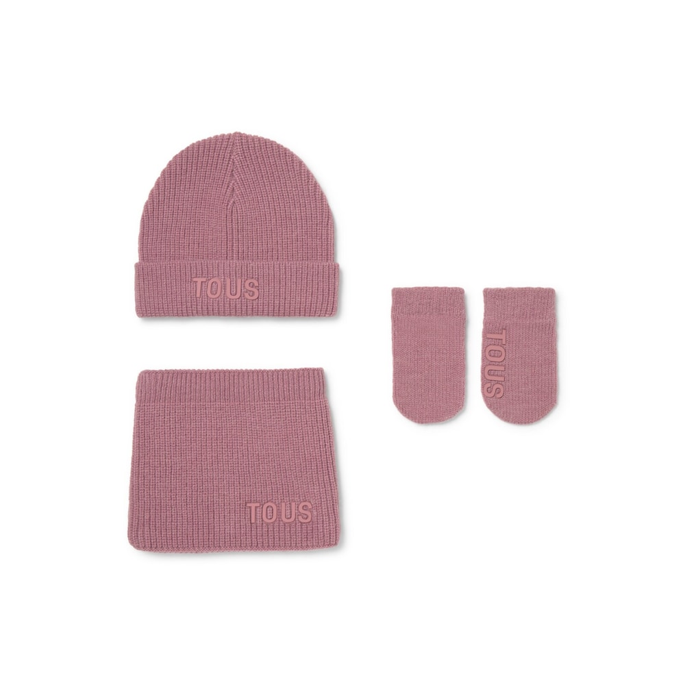 Set de invierno Snow rosa