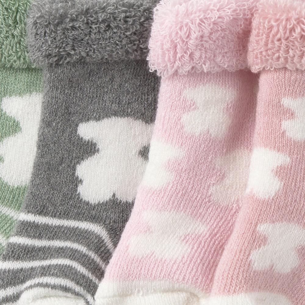 Pack of 4 pairs of baby socks in SSocks pink