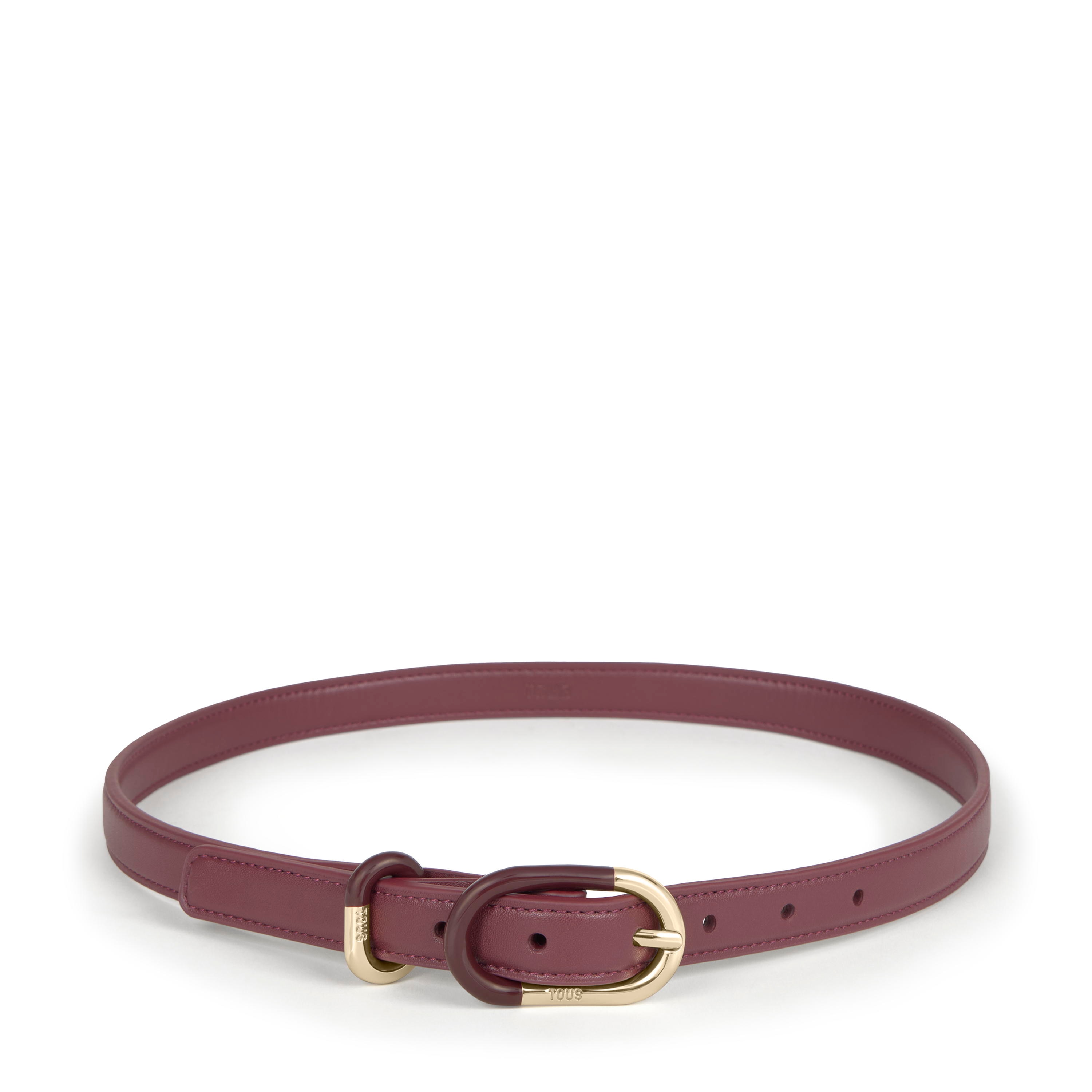 S/M burgundy-colored Belt TOUS Fold