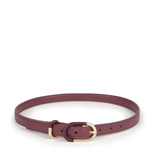 Cinturón burdeos S/M TOUS Fold