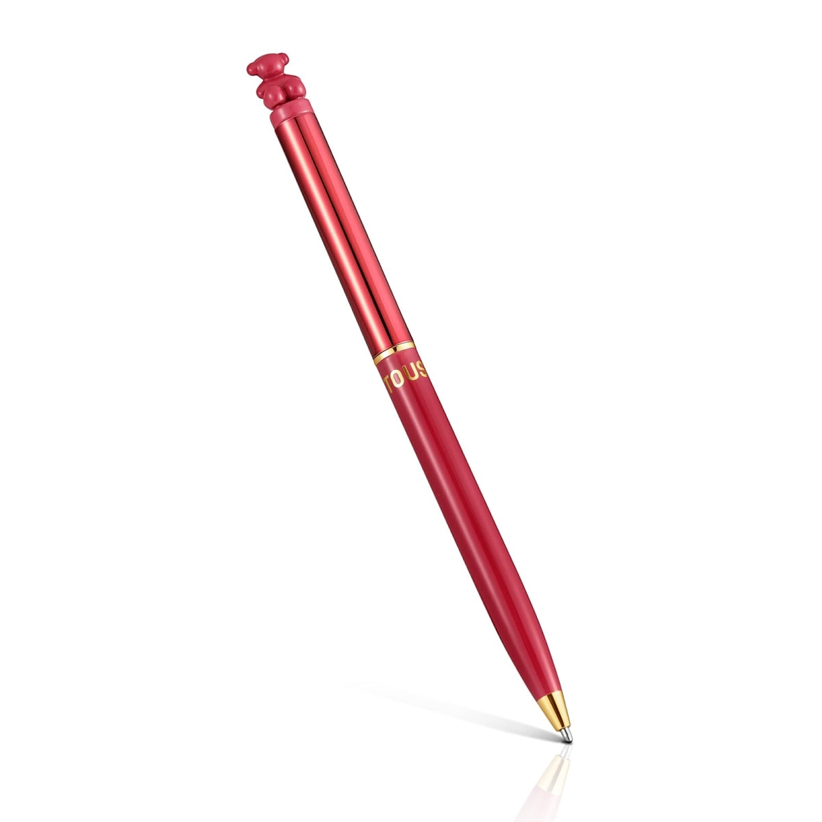 Ｂ☆シルバーカラーのクロムペン Bold Bear Red chrome Pen with bear TOUS Bold Bear | TOUS