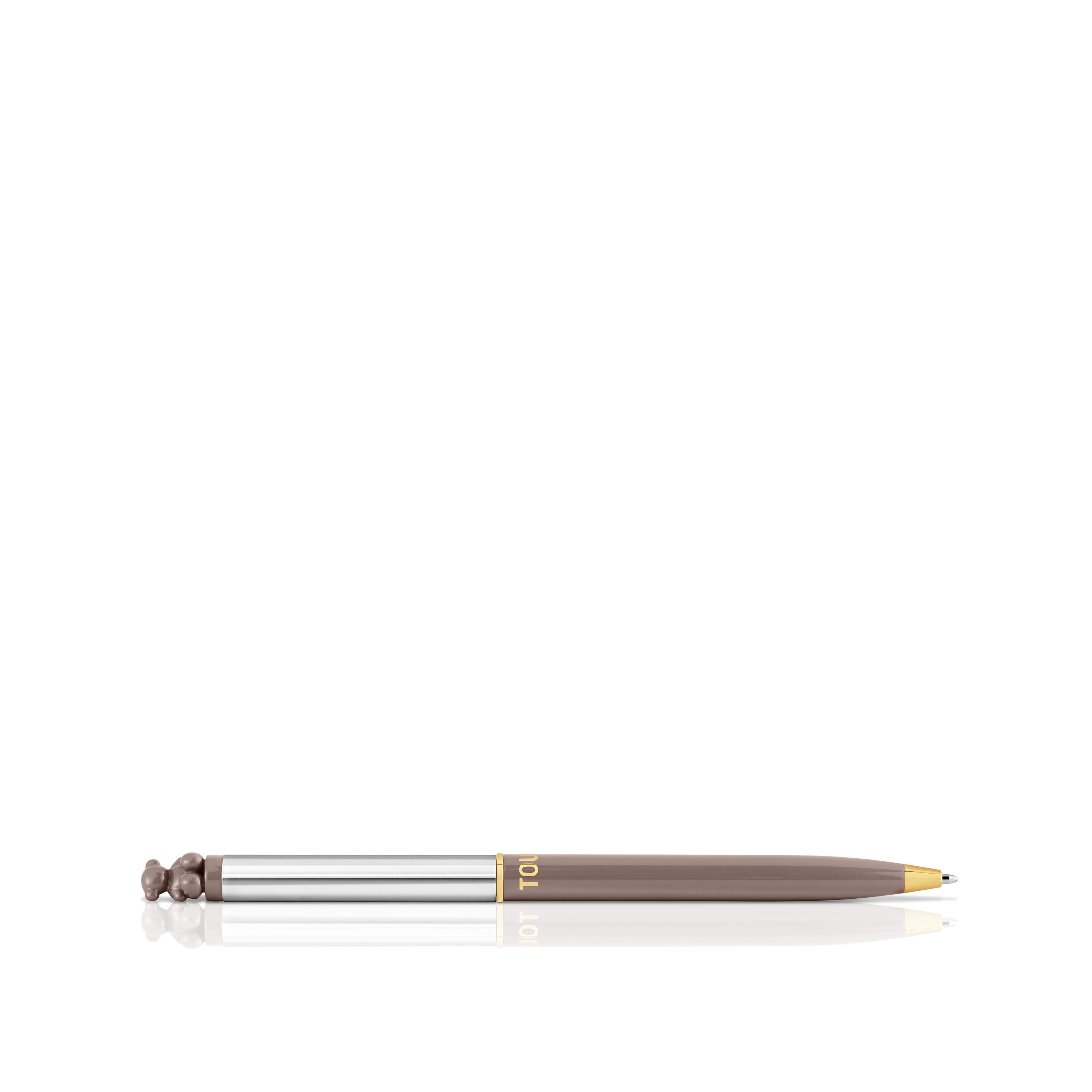 Ｂ☆シルバーカラーのクロムペン Bold Bear Taupe-colored chrome Pen with bear TOUS Bold Bear | TOUS