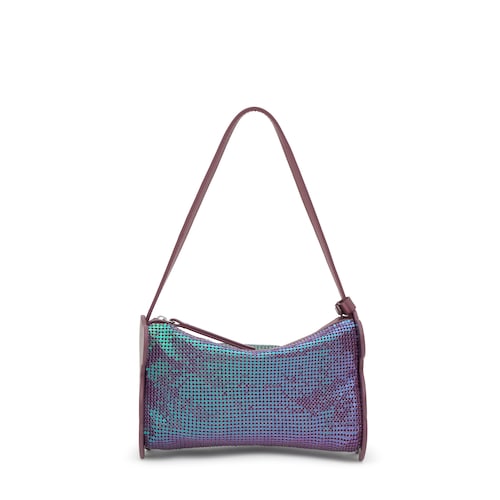Bolso de hombro burdeos TOUS Salsi
