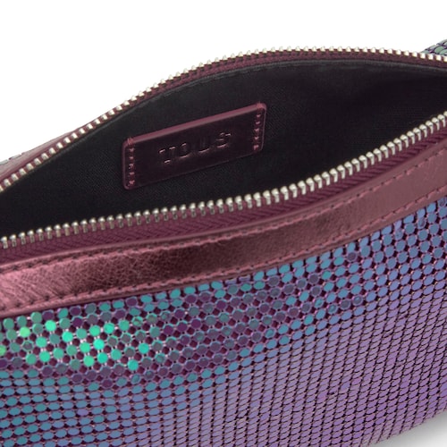 Bolso de hombro burdeos TOUS Salsi