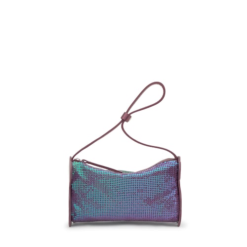 Bolso de hombro burdeos TOUS Salsi