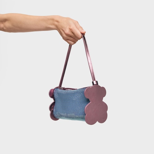 Bolso de hombro burdeos TOUS Salsi