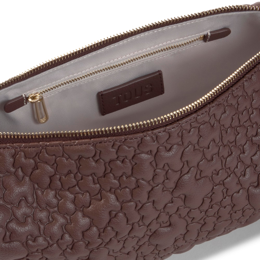 Bandolera marr&oacute;n Puffy Bear