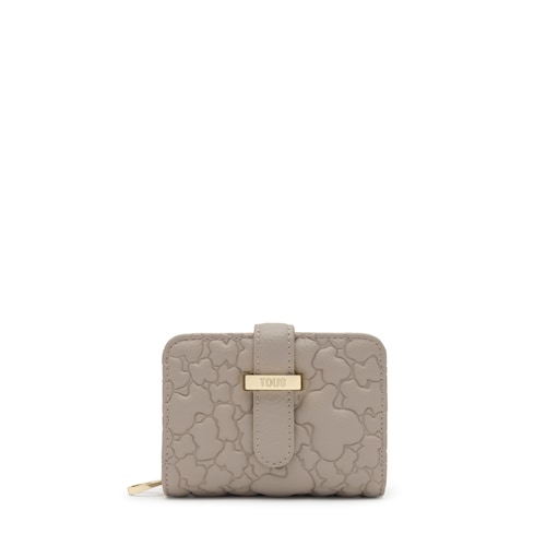 Peněženka na karty v&nbsp;&scaron;edohněd&eacute; barvě TOUS Bridge Puffy Bear