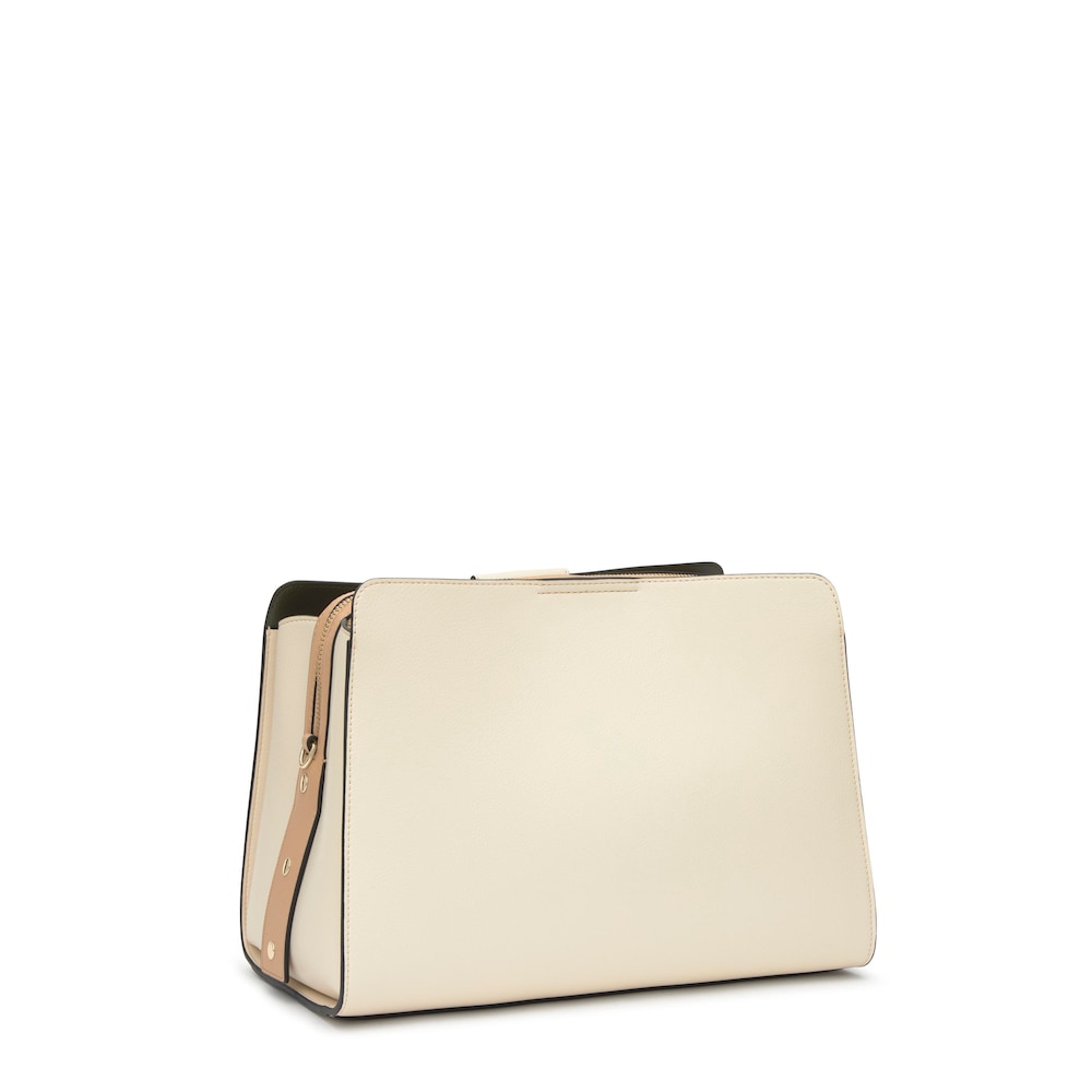 Středně velk&aacute; City kabelka p&iacute;skově b&eacute;žov&eacute; barvy TOUS Kaos Icon