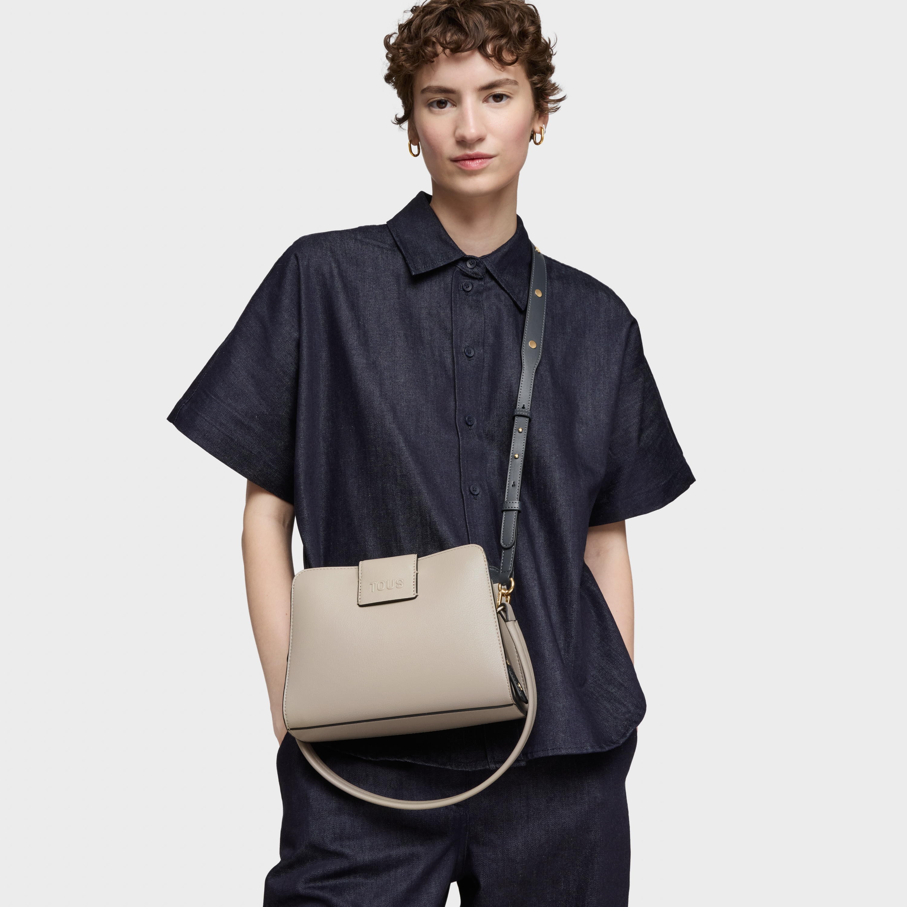 Small taupe-colored City bag TOUS Kaos Icon | TOUS