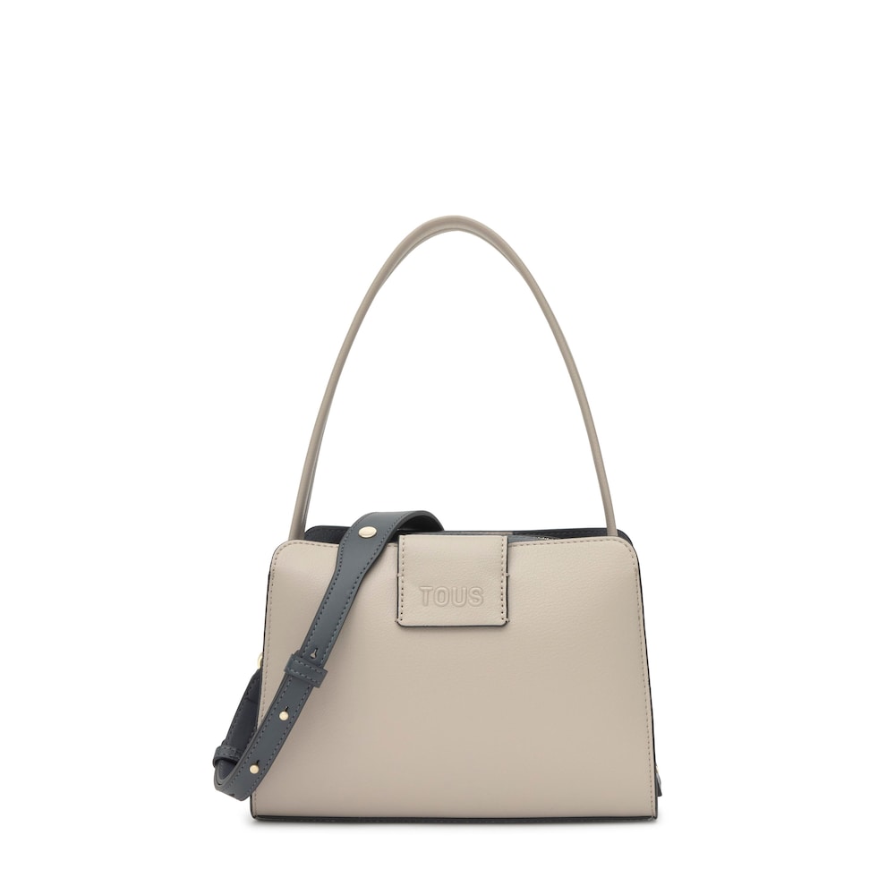 Small taupe-colored City bag TOUS Kaos Icon