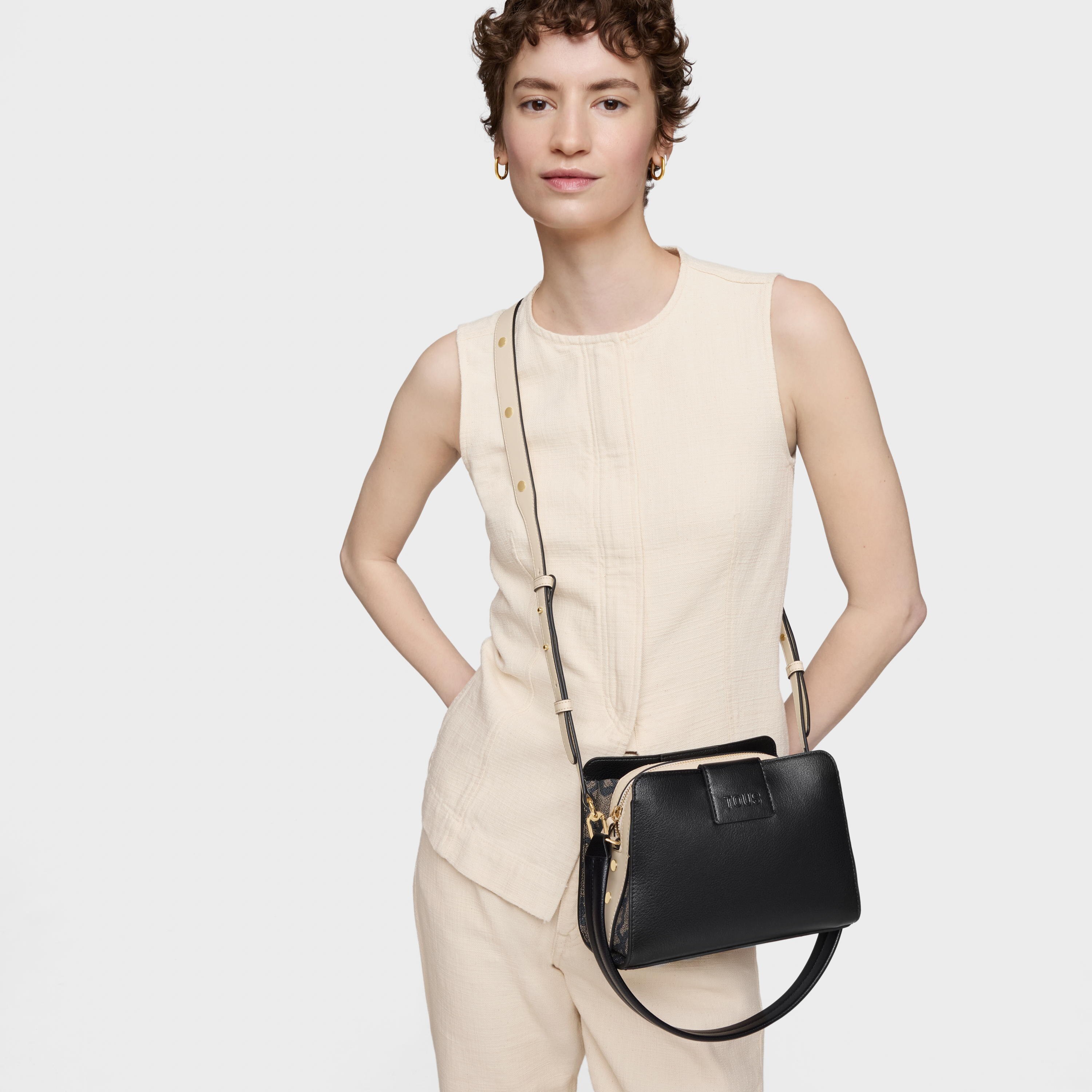 Small black City bag TOUS Kaos Icon