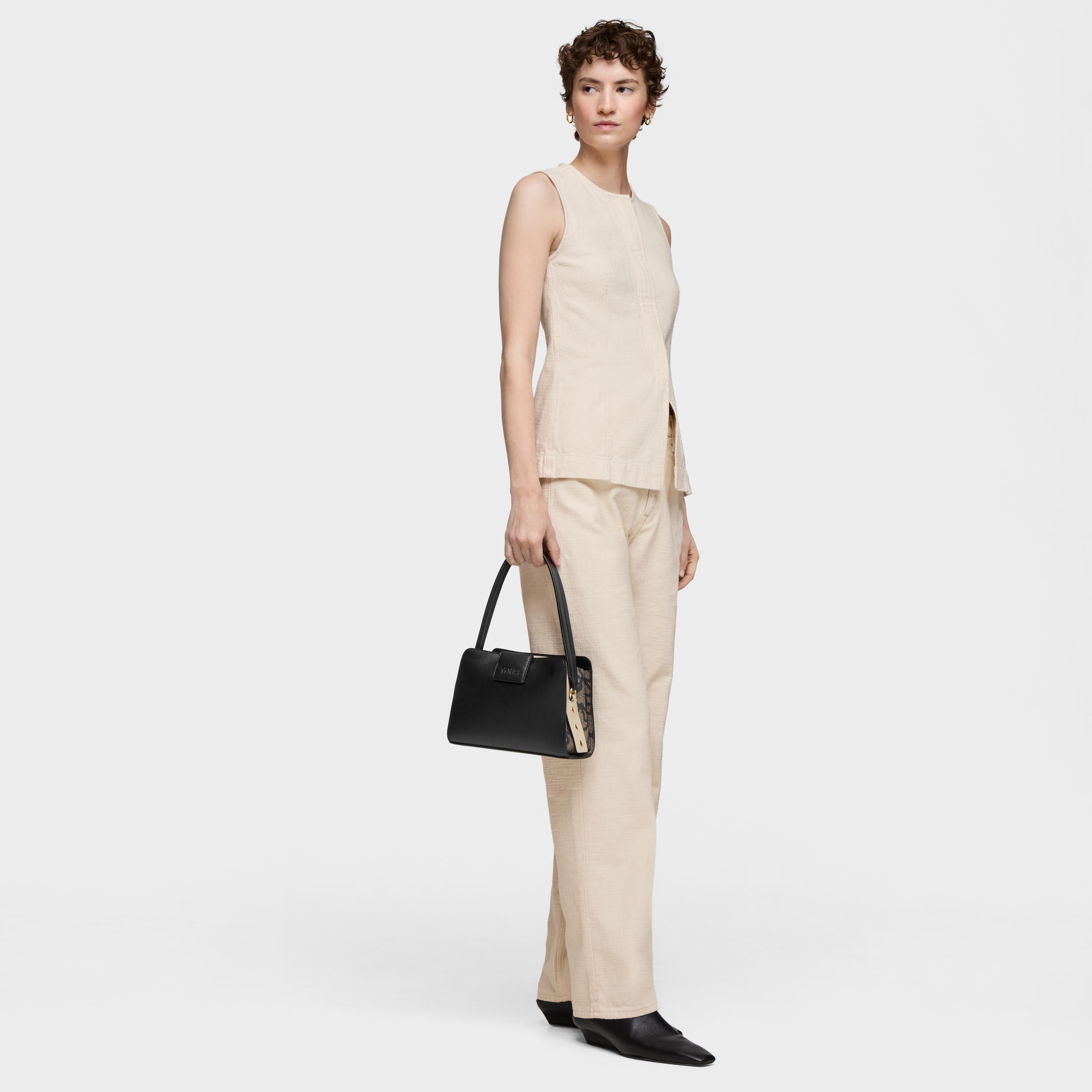 Small black City bag TOUS Kaos Icon