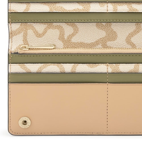 Large camel-colored Wallet TOUS Kaos Icon 