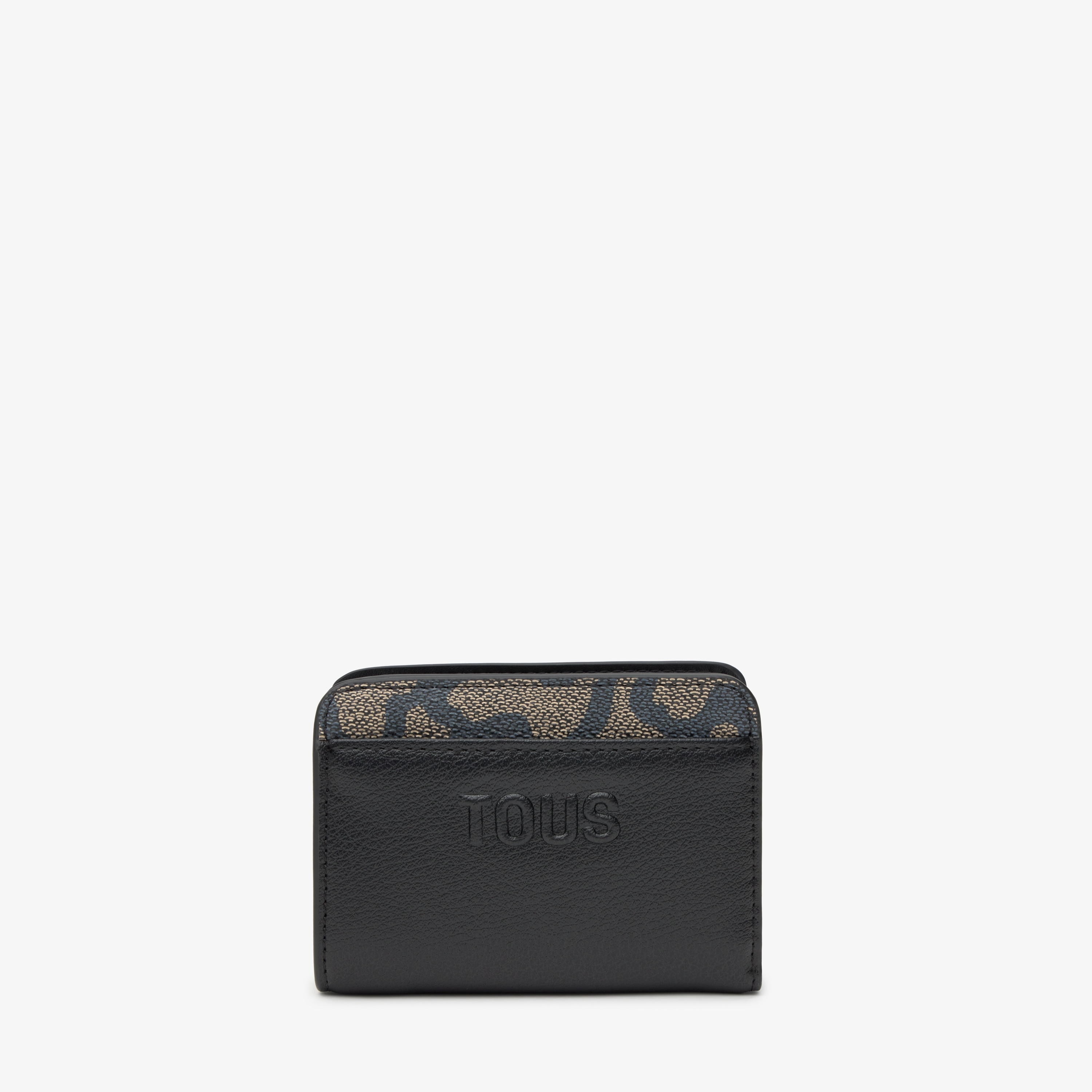 Medium black Wallet TOUS Kaos Icon 
