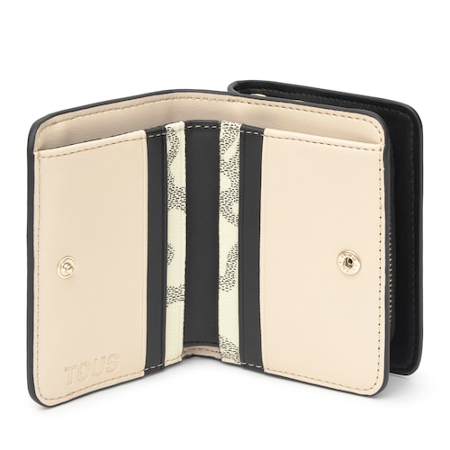 Billetera mediana negro Kaos Icon 