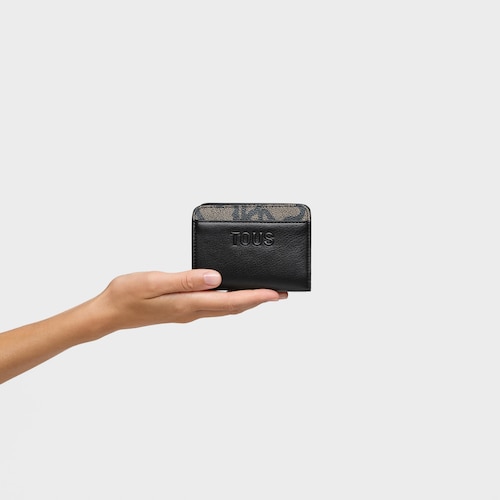 Billetera mediana negro Kaos Icon 