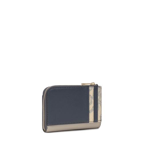 Taupe-colored Change purse-Cardholder TOUS Kaos Icon 