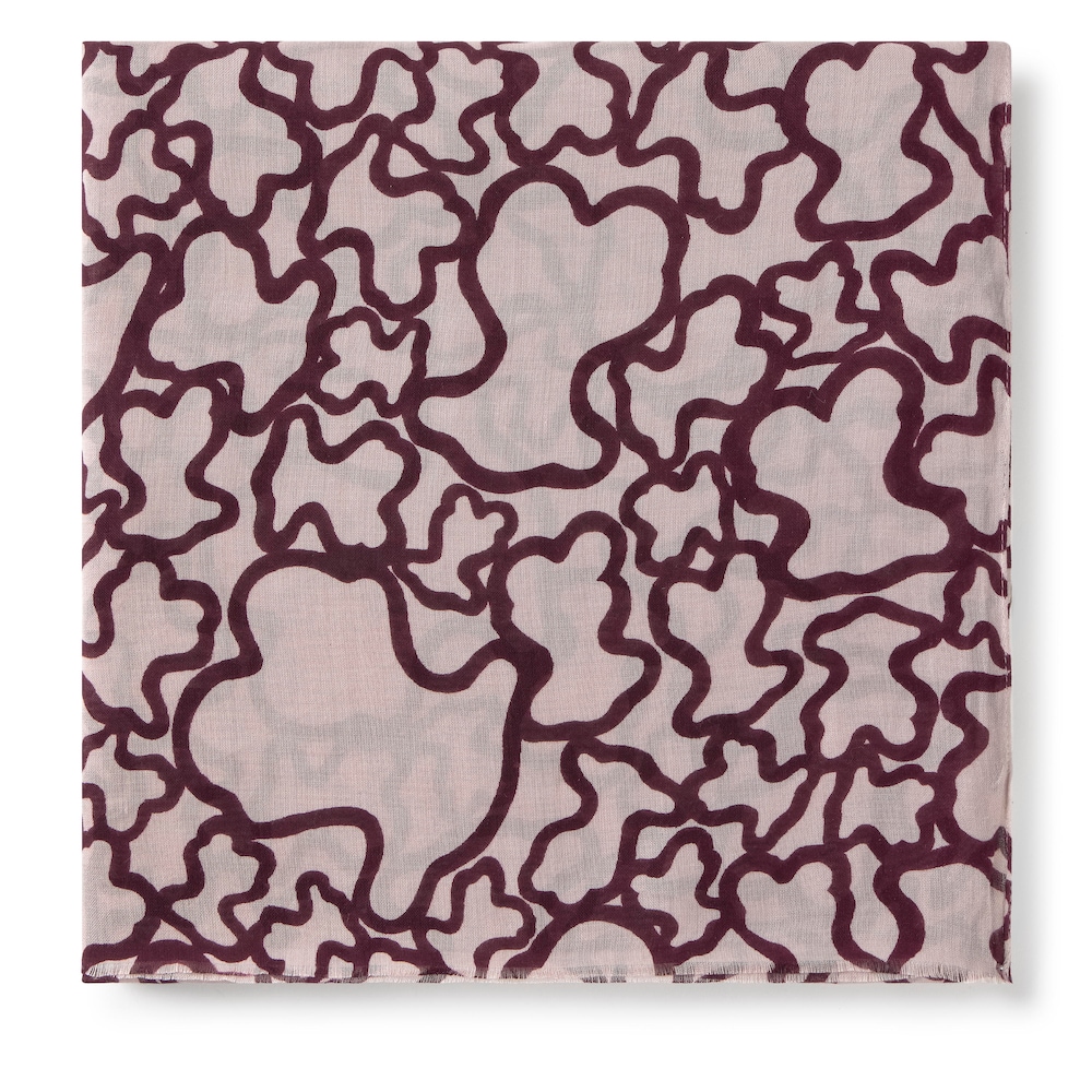 Foulard Kaos en color burdeos